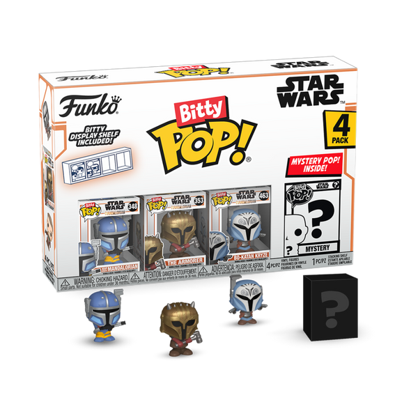 Star Wars - Funko Bitty Pop! The Mandalorian Series 3 Heavy Mandalorian 4 Pack