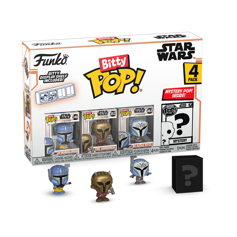 Star Wars - Funko Bitty Pop! The Mandalorian Series 3 Heavy Mandalorian 4 Pack