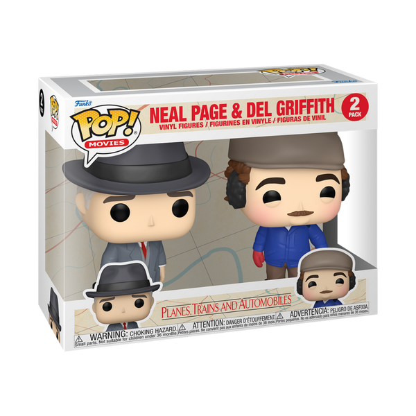 Pop! Movies: Planes Trains and Automobiles Pop! Vinyl Figure - Neal Del 2 Pack