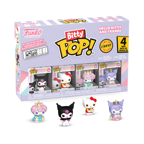 Sanrio - Funko Bitty Pop! Hello Kitty and Friends Series 1 Kuromi 4 Pack