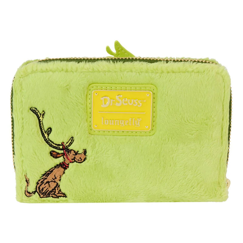 Dr. Seuss - Loungefly How The Grinch Stole Christmas! Plush Zip Around Purse