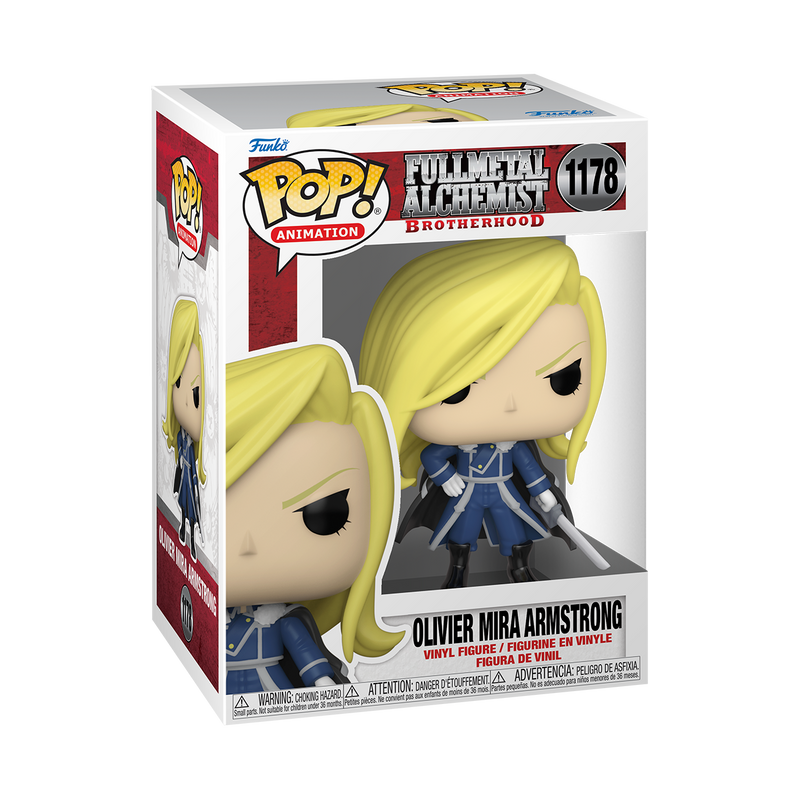 Pop! Animation: Fullmetal Alchemist Brotherhood Pop! Vinyl Figure - Olivier Mira Armstrong