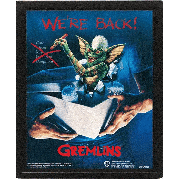 Gremlins - We're Back Framed 3D Lenticular Poster