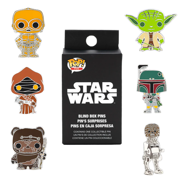 Star Wars - Loungefly Pop! Star Wars Blind Box Pins.