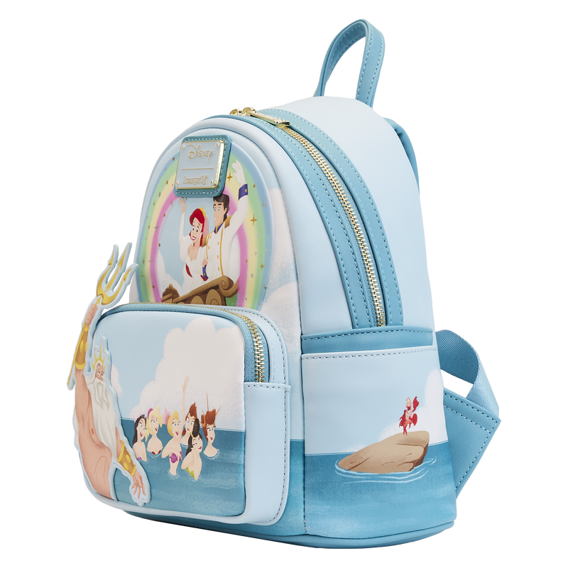 Disney - Loungefly Little Mermaid Tritons Gift Mini Backpack