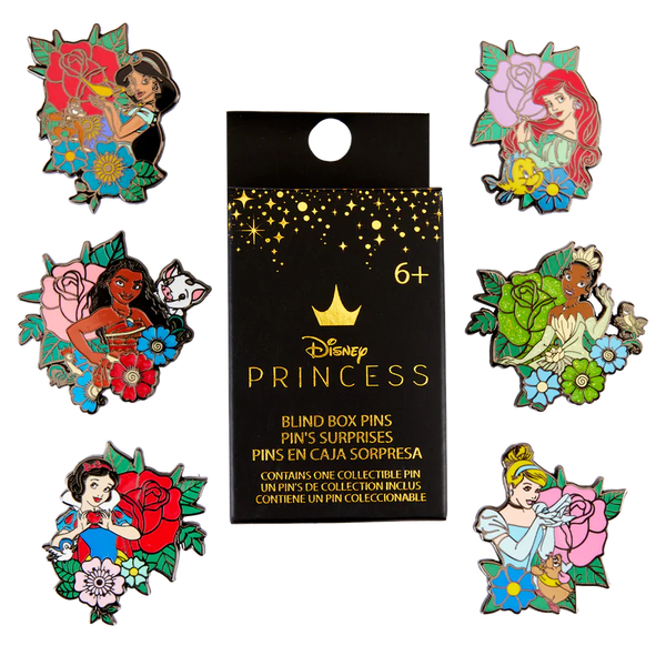 Disney - Loungefly Princess Tattoo Blind Box Pins.