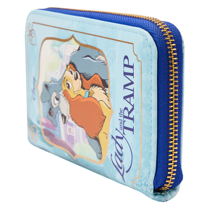 Disney - Loungefly Lady and the Tramp Classic Book Zip Around Purse