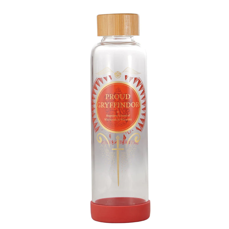 Harry Potter - Water Bottle Glass Proud Gryffindor