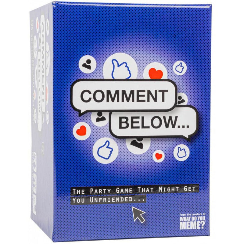 Comment Below Card Game