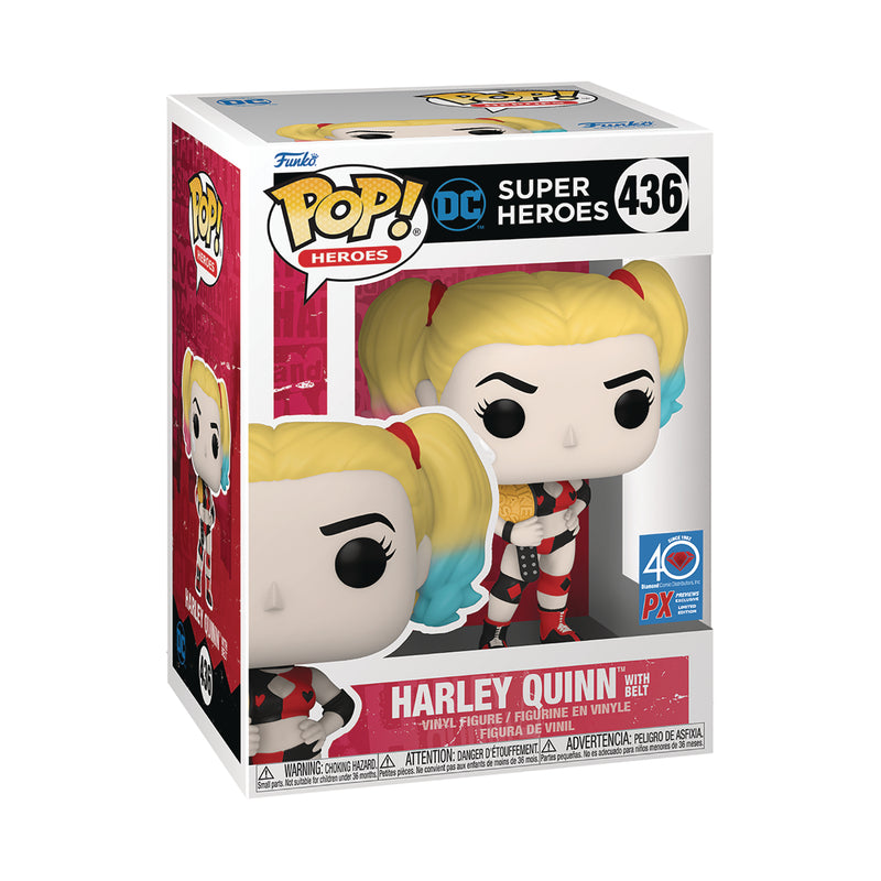 Pop! Heroes: Harley Quinn Pop! Vinyl Figure - Harley W/Belt Previews Exclusive