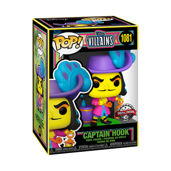 Pop! Disney: Black Light Pop! Vinyl Figure - Captain Hook